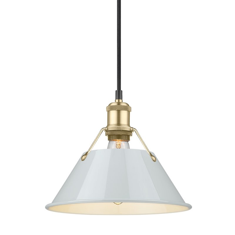 Weatherford 1 - Light Pendant, Brushed Champagne Bronze, 130" H x 10" W x 10" D, Dusky Blue
