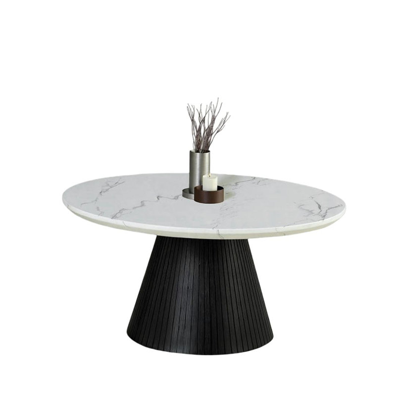 Table basse ronde de style contemporain