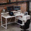 Office Desk,L-Shaped Office Desk,Reversible Computer Desk-707439045