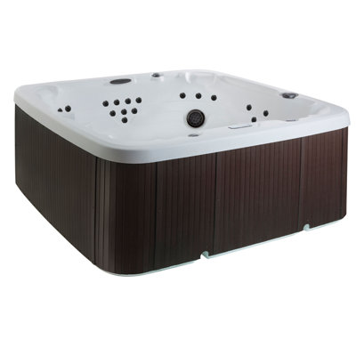 Lifesmart Spas LS600DX 230 Volt 7-Person 65-Jet Square Hot Tub with Ozonator -  Lifesmart Spas and Saunas, 401406510600.22
