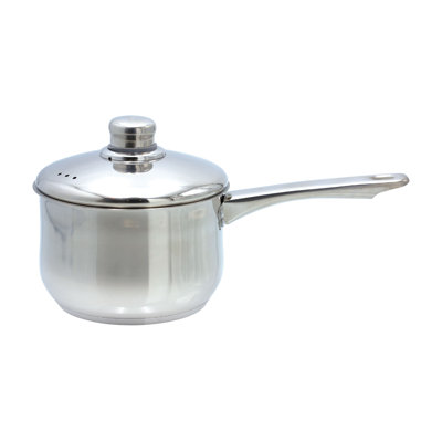Buckingham Stainless Steel Deep Saucepan Induction Compatible 16 cm 2 Litres  
