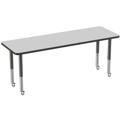 Rectangle T-Mold Adjustable Height Activity Table