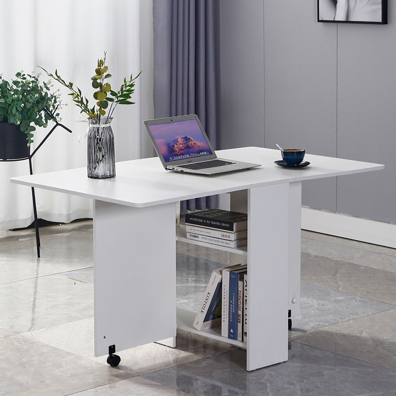 Vandalia 140cm Rectangular Fold-in-Half Folding Table, White