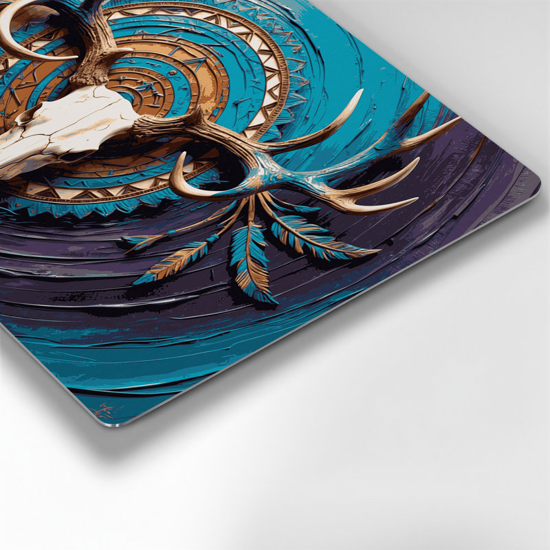 Art mural en métal noir Southwestern Animals