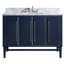 Mason 48" Single Bathroom Vanity with Carrara Marble Top-1374185802-1374185801-1374185799