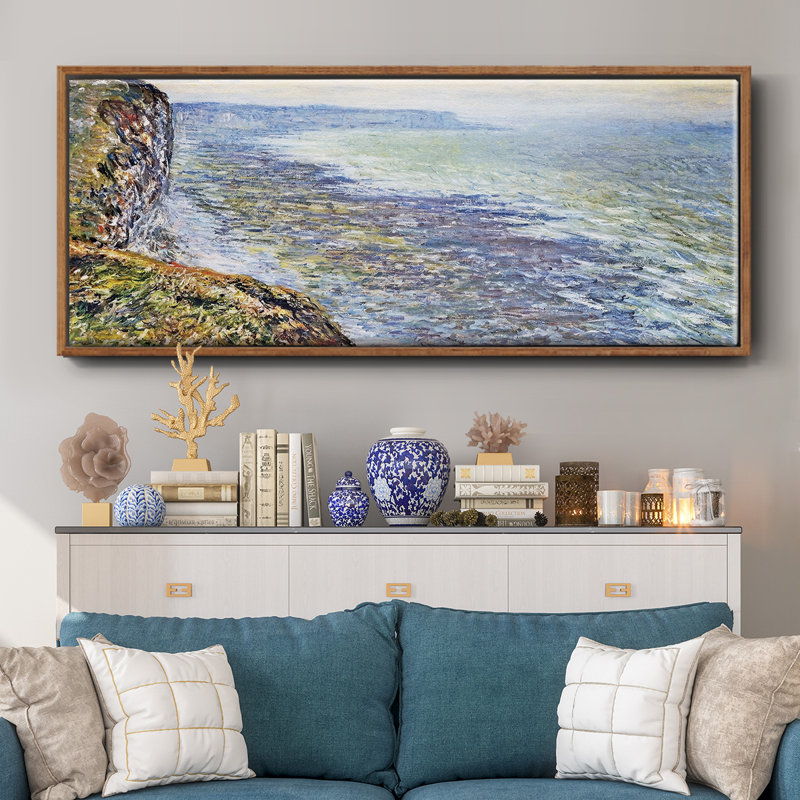 Paysage marin près de Fecamp, 1881 - Toile encadrée, H 20 po x l 50 po