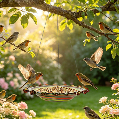 mangeoire, appareil d'alimentation, bain d'oiseaux, clôture, rampe de balcon amovible, baignoire pour oiseaux, pince à oiseaux, pendentif de jardin