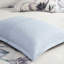 8 Piece Cotton Comforter Queen Blue - Shabby Chic Theme With Floral Embroidery, , , Includes 1 Comforter, 2 Euro Shams, 3 Decorative Pillows, Bed Skirt, Machine Washable Bedding Accessories Printed