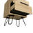 Nightstand, Hairpin Legs, Two Drawers-1627733065
