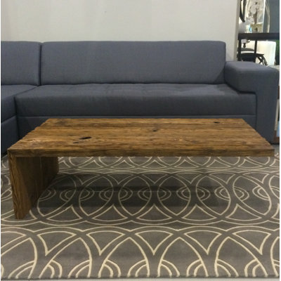 Solid Wood Top Coffee Table