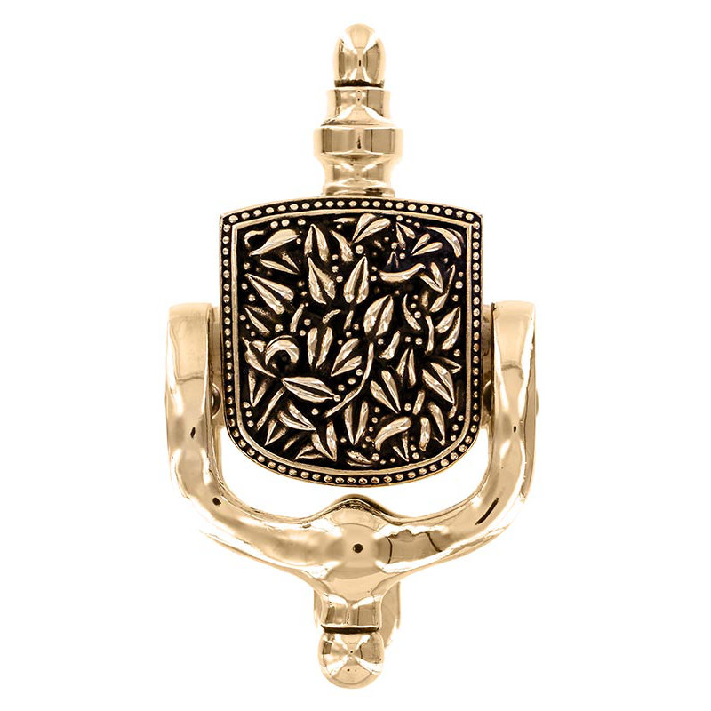 San Michele Door Knocker, Antique Gold
