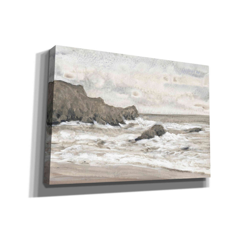 «Coastal Shoreline II» par Tim O'toole, art mural sur toile, H 18 po x l 26 po x P 0,75 po