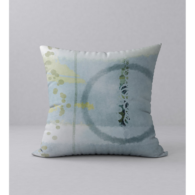 Abstract Reversible Throw Pillow, 18" x 18"