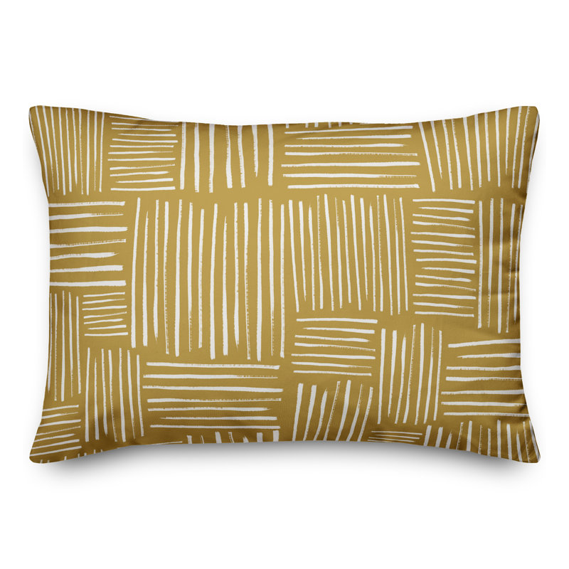  Housse et insert de coussin rectangulaire d'extérieur 19, Jaune