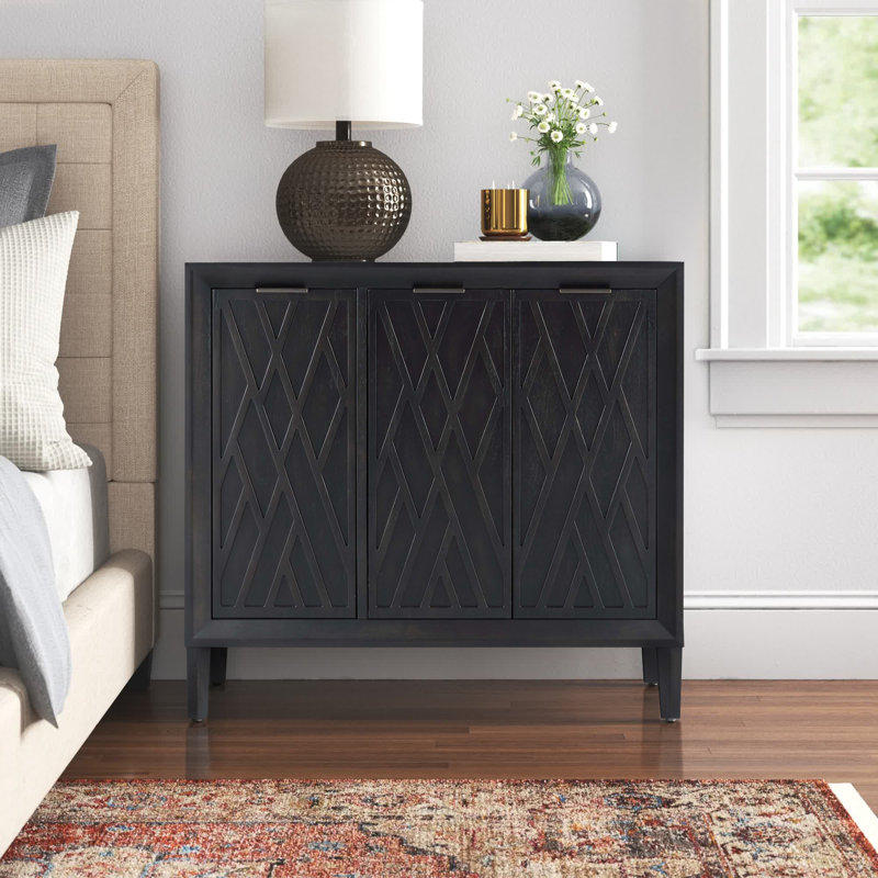 Armoire d'appoint 3 portes Alta, Noir