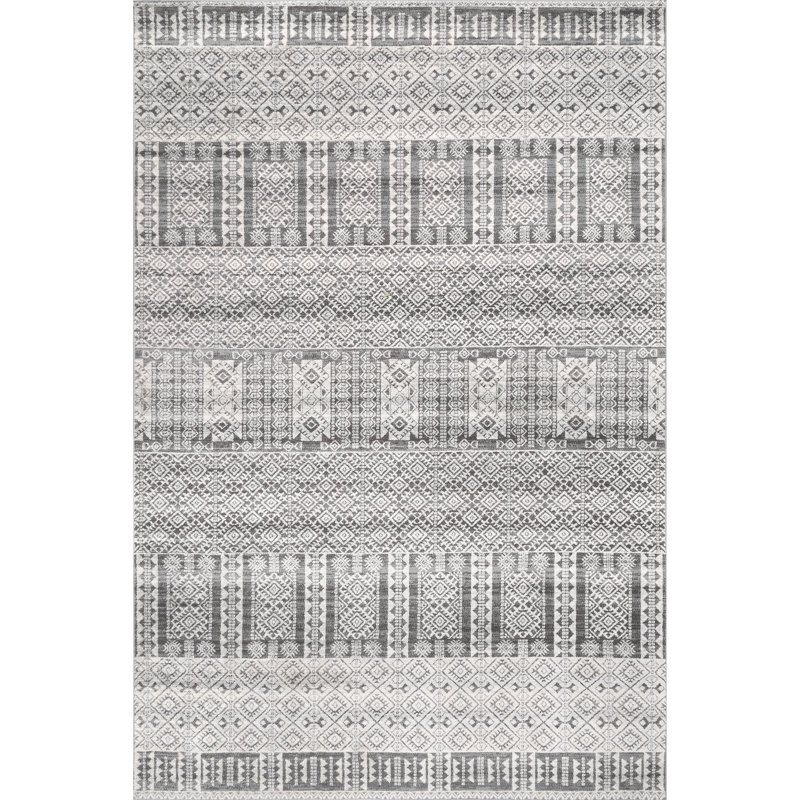 Geometric Indoor Rug, Rectangle 4' x 6'