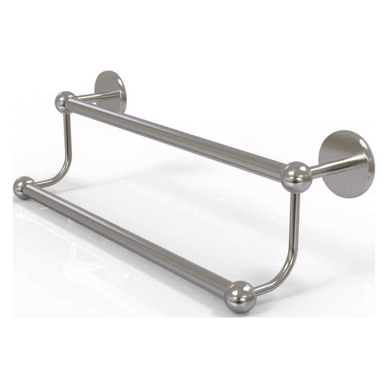 Double barre à serviettes murale, Nickel satiné