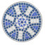 Table de bout à motif mosaïque