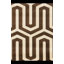 Tapis ivoire / chocolat à motif géométrique Felicia-1347252268