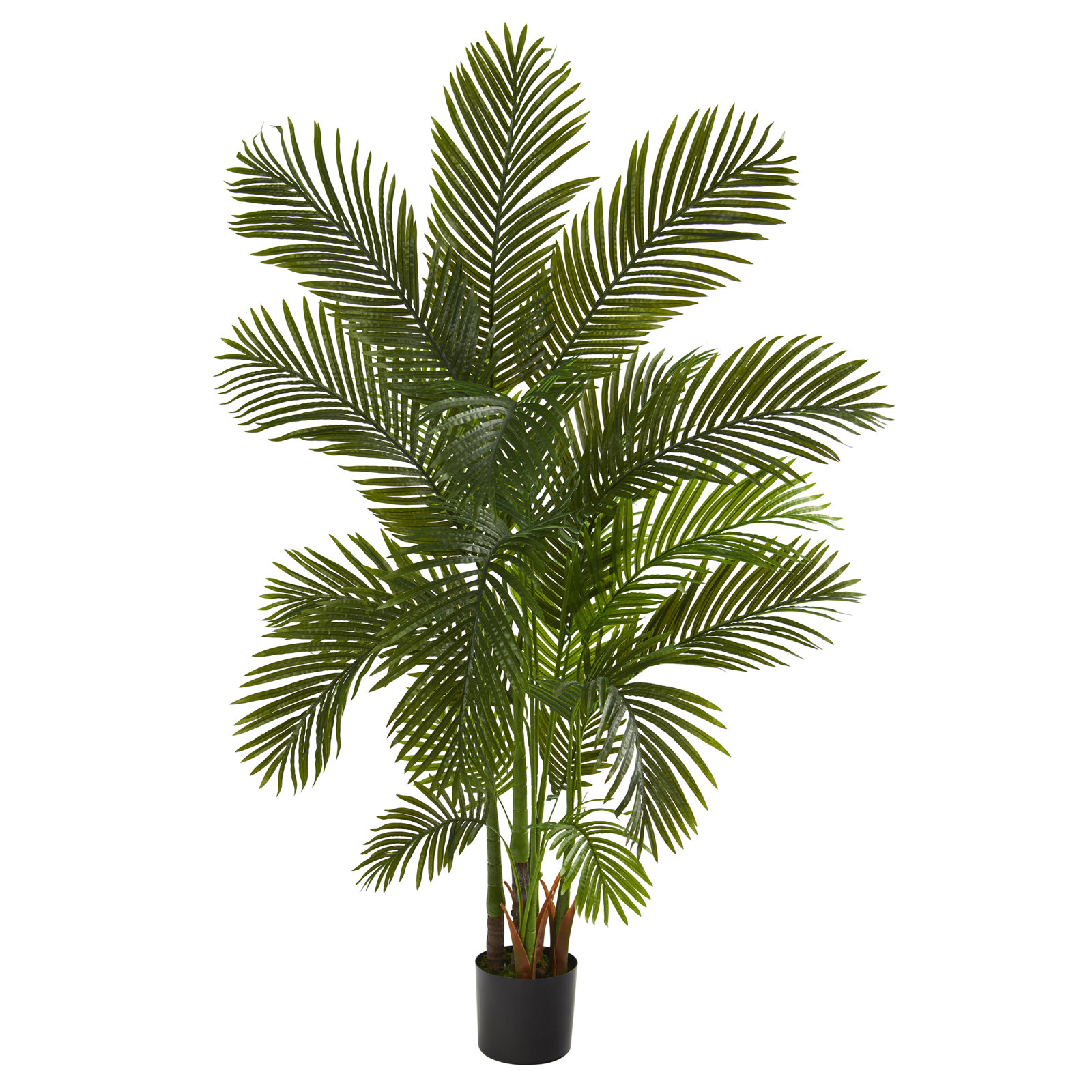 Faux Palm Tree in Pot Liner, 72" H x 33" W x 33" D