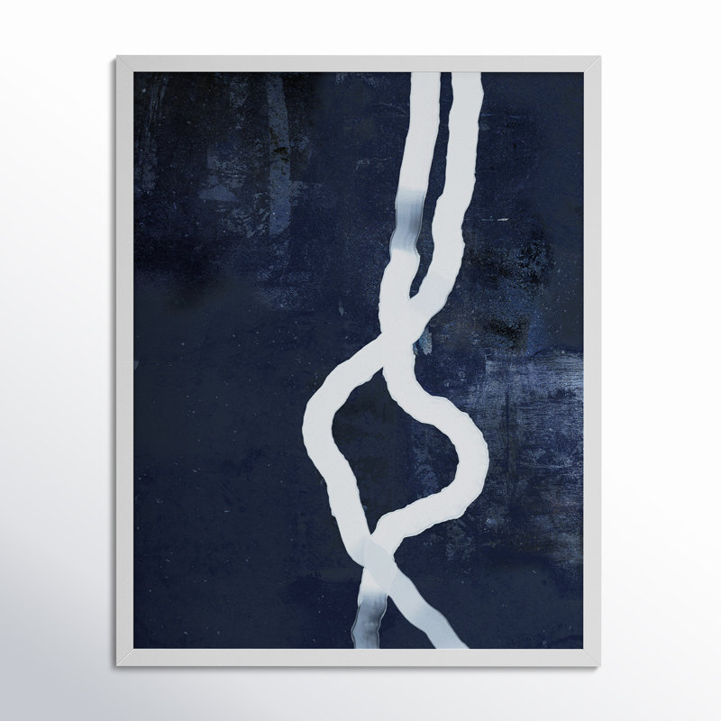 «Oath White Rope 3» par Jacques Pilon - impression encadrée, H 20 po x l 16 po x P 1,25 po, Blanc