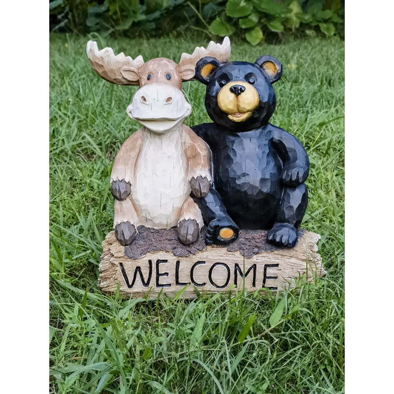 Panneau de bienvenue «Bear and Moose Garden»