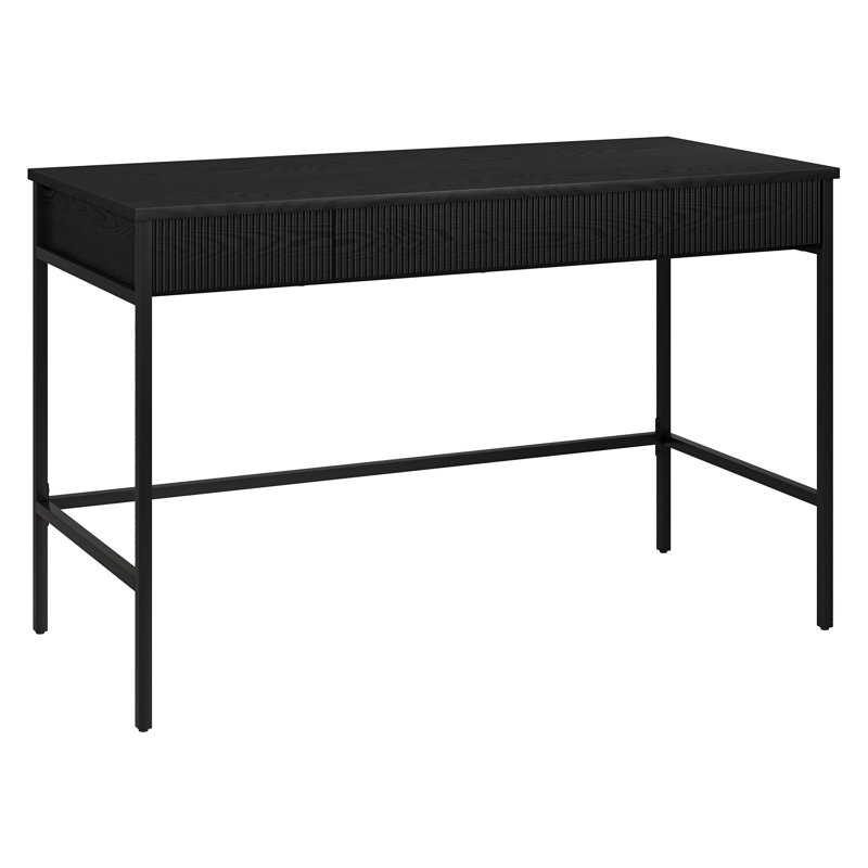 Abiman Metal Base Writing Desk, Black