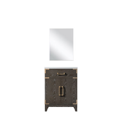 Laurel 24 in W x 18 in D Single Bath Vanity, Acrylic Top Mirror