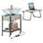 Haigh End Table with Removable Laptop Desk and Charging Stations-231917265