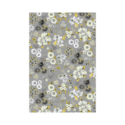 Little Flowers Ultimate Grey - Wrapped Canvas Graphic Art by Ninola Design - Wrapped Canvas Print