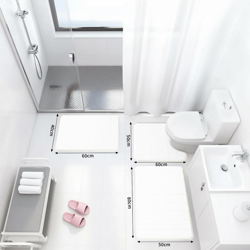 Bath Mat, White