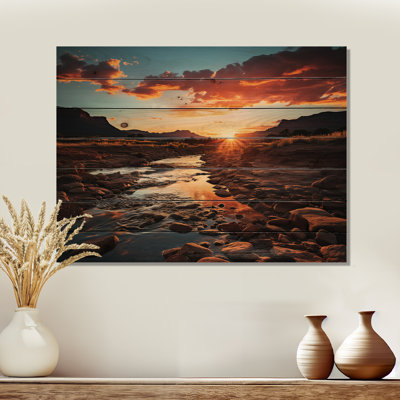 " Sunset In New Mexico Landscape I "