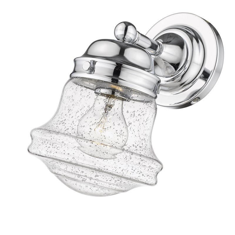 Faringdon Steel Armed Sconce, Chrome