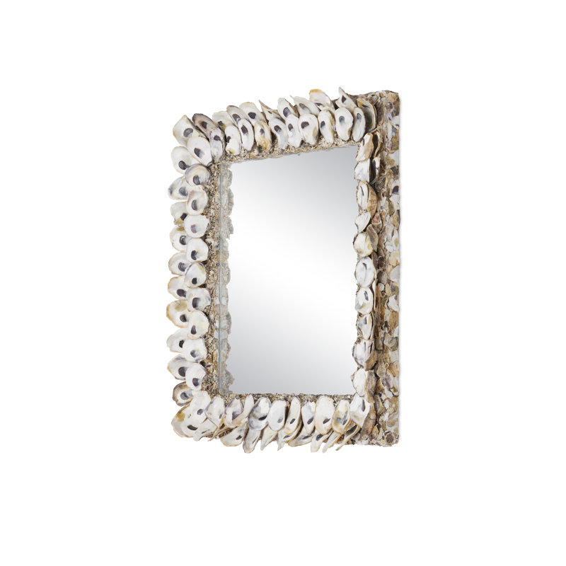 Oyster Shell Square Shell Wall Mirror