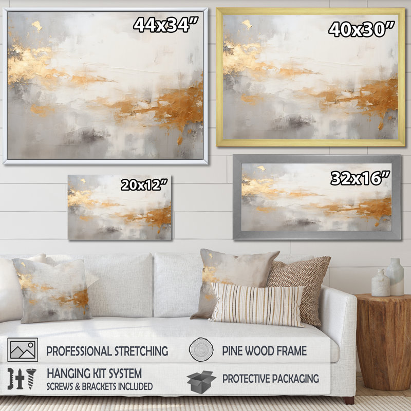 «Elegant Sky Whispers IV», reproduction sur toile, Toile tendue, H 30 po x l 40 po x P 1,5 po