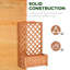 Lit de jardin surélevé en bois avec treillis Outsunny