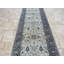 Tapis de zone de couloir 2 pi 9 po x 16 pi 2 po main-of-kind à la main noué la gris/beige