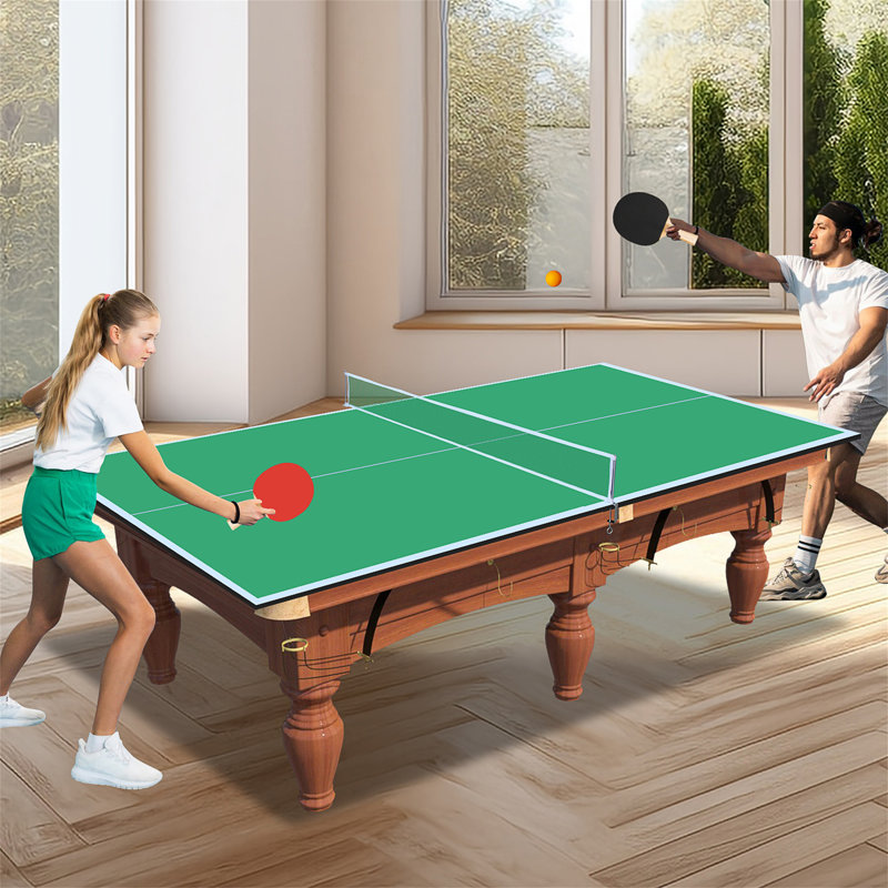 Table de tennis de table pliable et portable 7 * 4Ft, 0.12" H x 84" W x 48" D, Green
