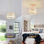 K9 modern crystal ring pendant light, G9 lamp holder, bulb not included-114803209