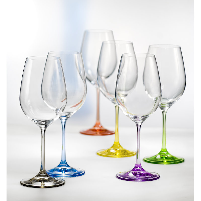 Ociuso 19.5 oz. Crystal Wine Glass Set