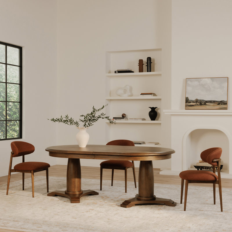 Emalie Extension Dining Table Vintage Brown