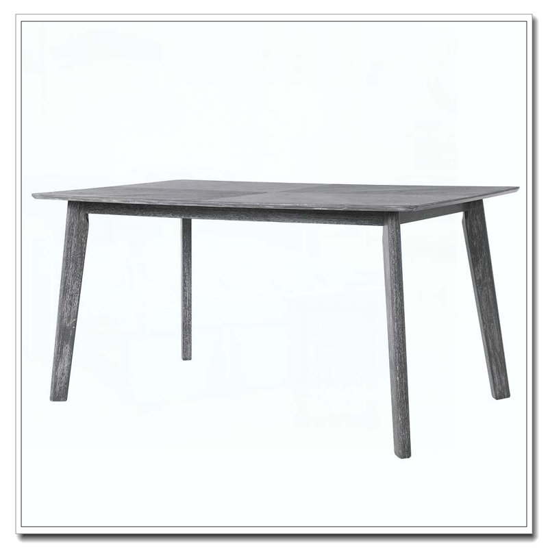 Table de salle à manger, table de salle à manger pour 6 personnes, Gris, Gris