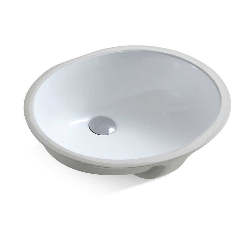 Westmere White Oval Undermount Bathroom Sink