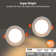 12-Pieces Aluminum Ultra-Thin Led Celling Recessed Lighting, Dimmable Led Can Lights With Junction Box