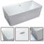 Baignoire de trempage autoportante en acrylique 55 po x 28,74 po