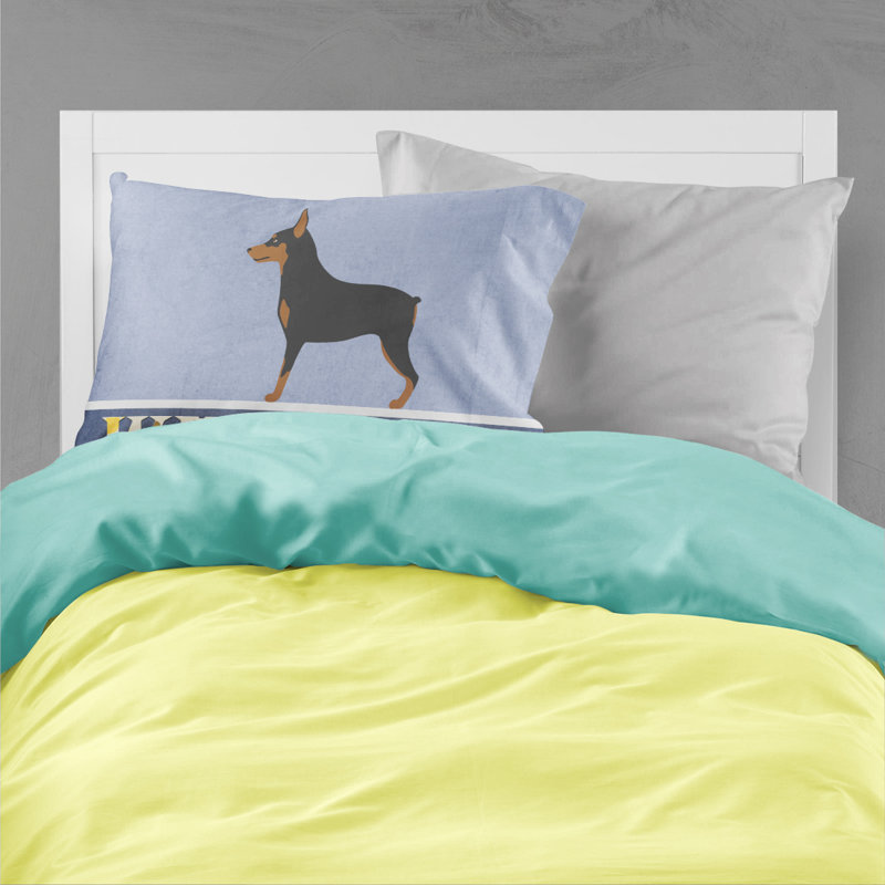 Taie d’oreiller welcome, Pinscher miniature