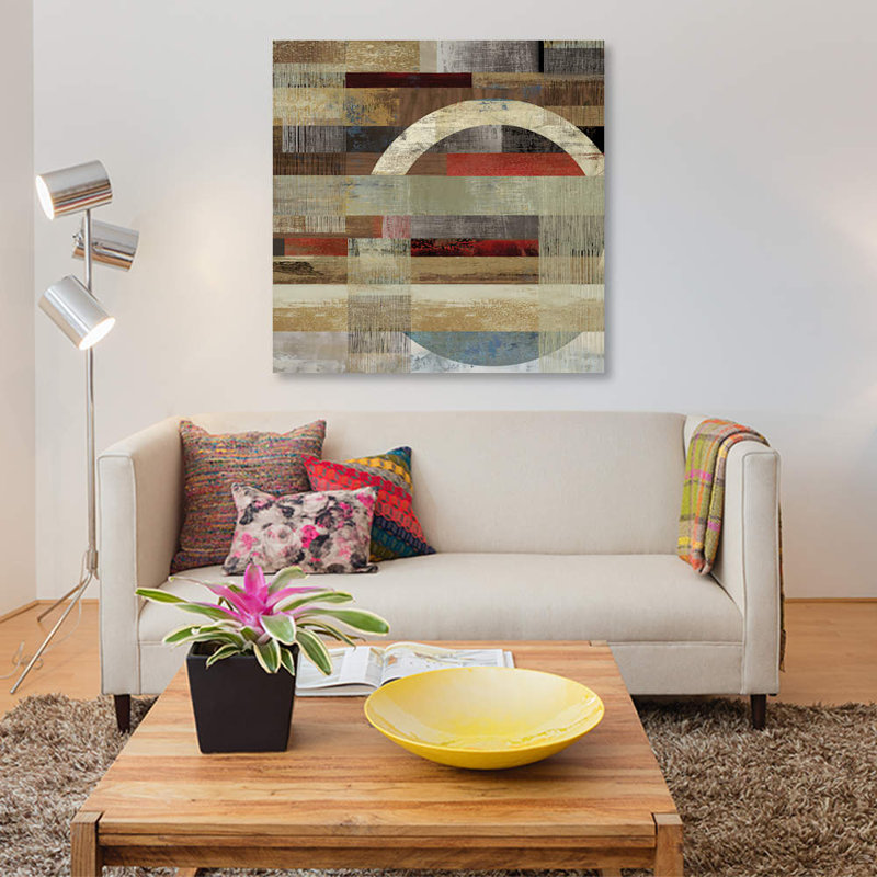 « industrial i », impression sur toile, H 12 po x l 12 po x P 1,5 po, Toile tendue, Pas de tapis