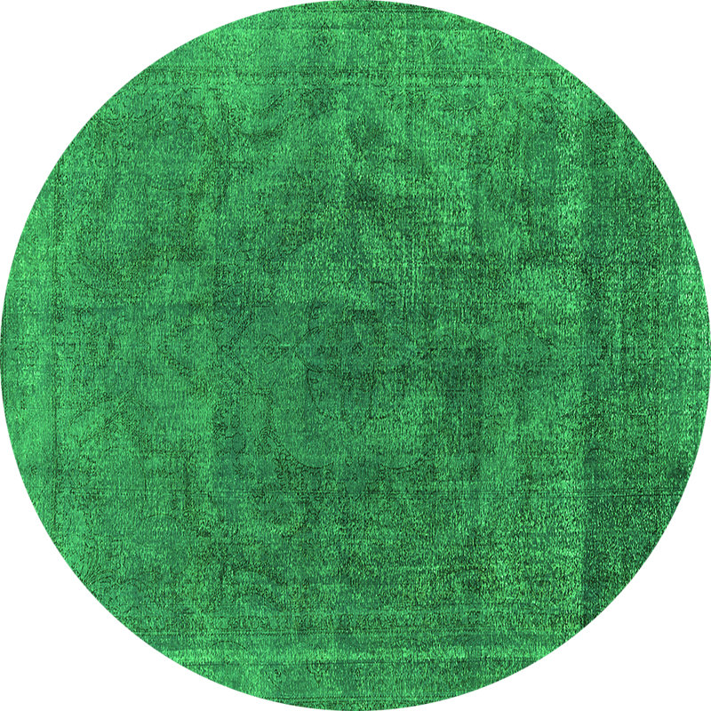 Estis Washable Oriental Indoor Rug, Round 3'