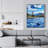 Flow White Framed Canvas - Elegant Home Decor Art Piece