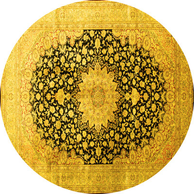 Tapis oriental en laine / polyester tissé à la machine Pattiann